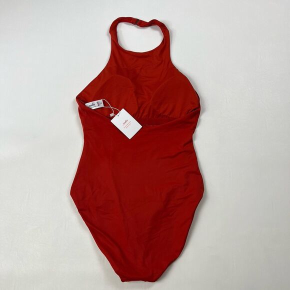 ANDIE Luzon One Piece Swimsuit Orange Chili Pepper Halter Women's Medium NWT - Picture 12 of 12